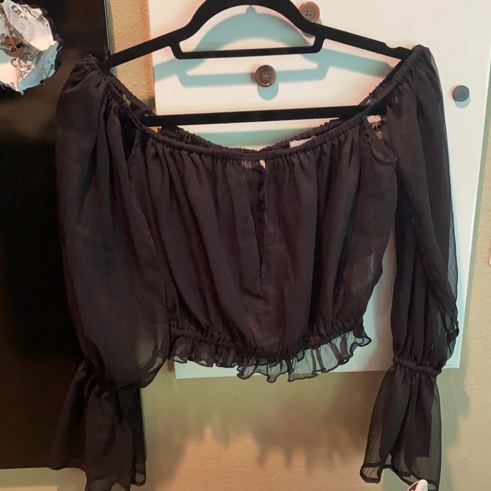 Urban outfitters sheet off shoulder blouse